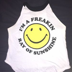 “Ray of Freaking Sunshine” Halter Top